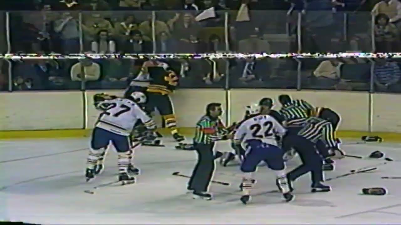 Sabres/Bruins Line Brawl April 10, 1982