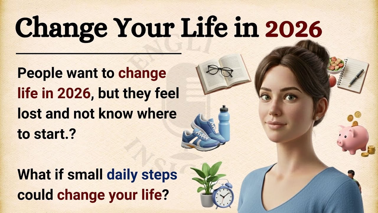 How to Change Your Life better in 2026: 6 Simple Steps || English Listening Practice | Graded Reader