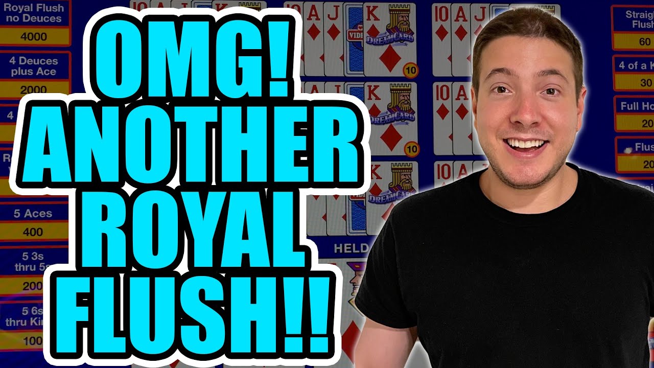 SUPER RARE NATURAL ROYAL FLUSH! DEUCES WILD POKER!!
