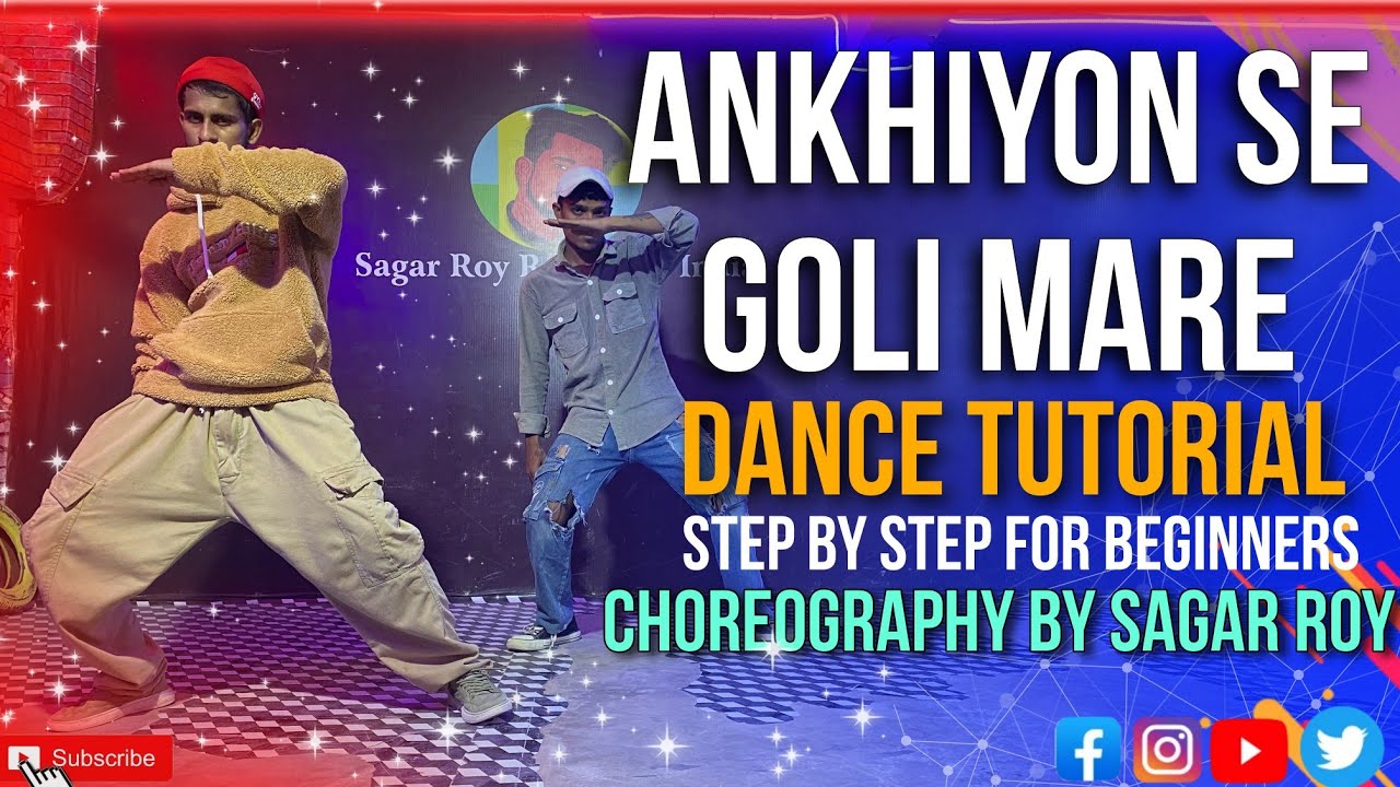 Ankhiyon Se Goli Mare |Govinda Style Bollywood Dance Tutorial Step by Step For beginners _ Sagar Roy