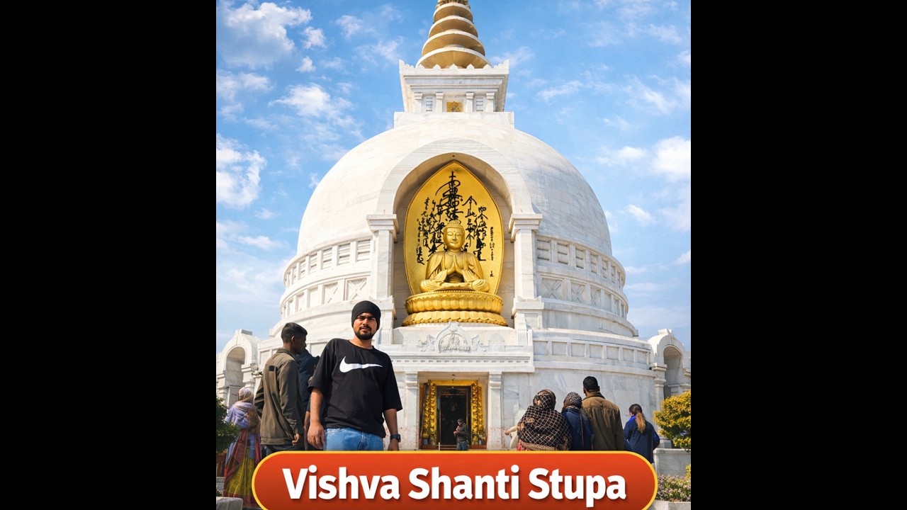 Vishwa Shanti Stupa Rajgir World Peace Pagoda Bihar  विश्व शांति स्तूप राजगीर