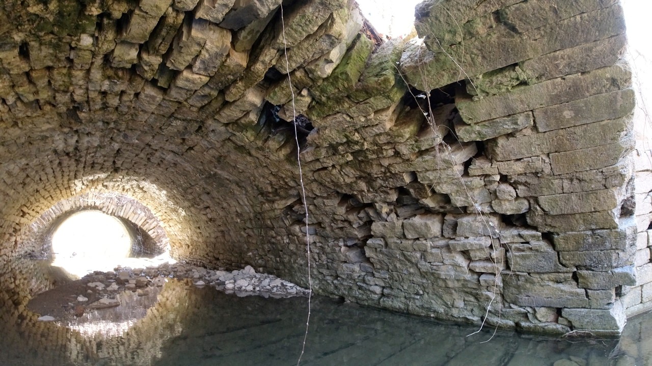 Abandoned  Butler Run Aqueduct and Canal Lock #19, Brookville, Indiana