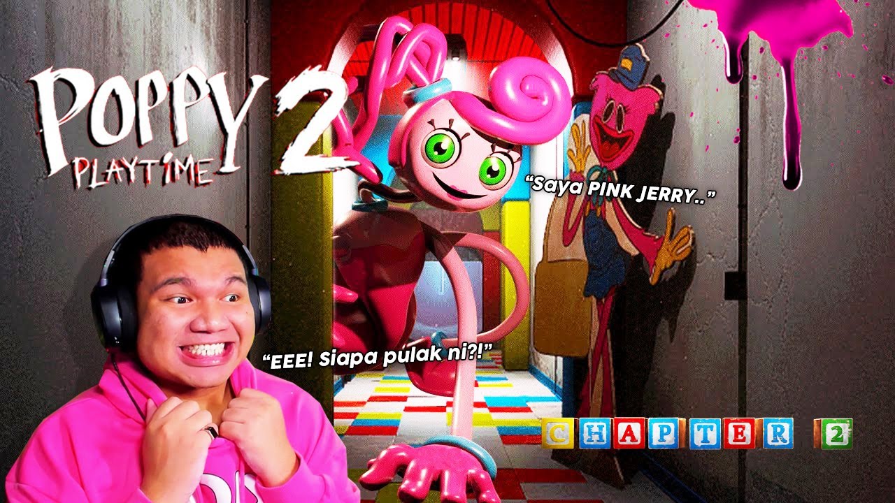 *Seram!* OOHAMI JUMPA PATUNG BARU🥶 WARNA PINK! -【 Poppy Playtime: Chapter 2 】Malaysia #FullGameplay