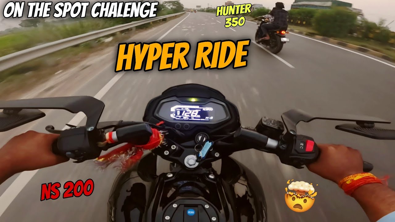 Performance King Vs Classic Cruiser🔥|Bajaj Pulsar Ns 200 Vs Hunter 350|| #ns200 #hunter350 #dragrace