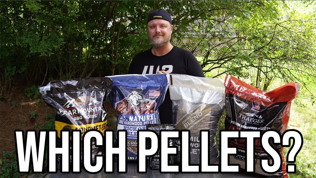 Сравнение древесных гранул с сортами Traeger, Pit Boss, Camp Chef, Bear Mountain и Jack Daniels!