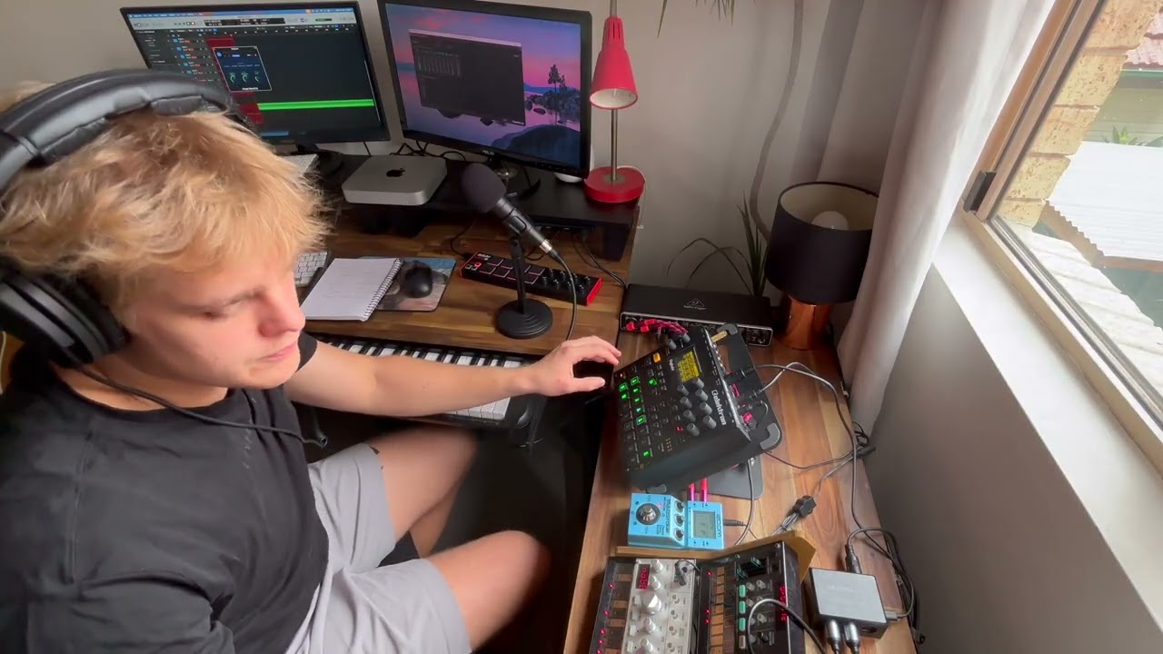 Synthwave Jam - Digitakt, Volca FM, Volca Bass, Guitar