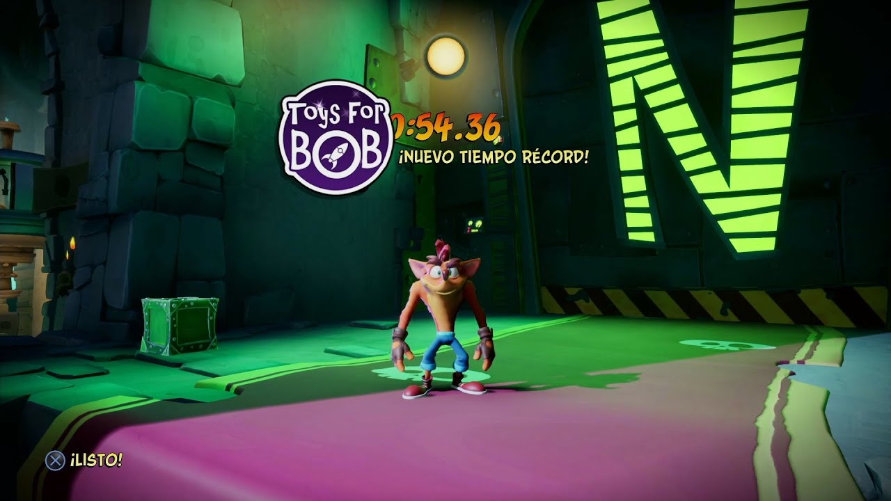 Crash 4 - No Triple Spin Dev Time Trial - Cortex Castle - 0:54.36