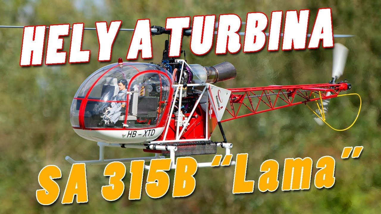 Elicottero a turbina Aérospatiale SA 315B Lama in scala 1:6
