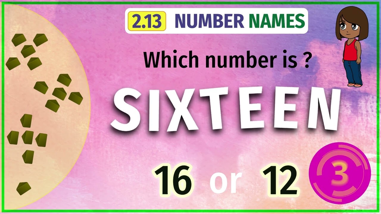 Understanding number names | 11 - 20 | Grade 1 Maths Animated Tutorial