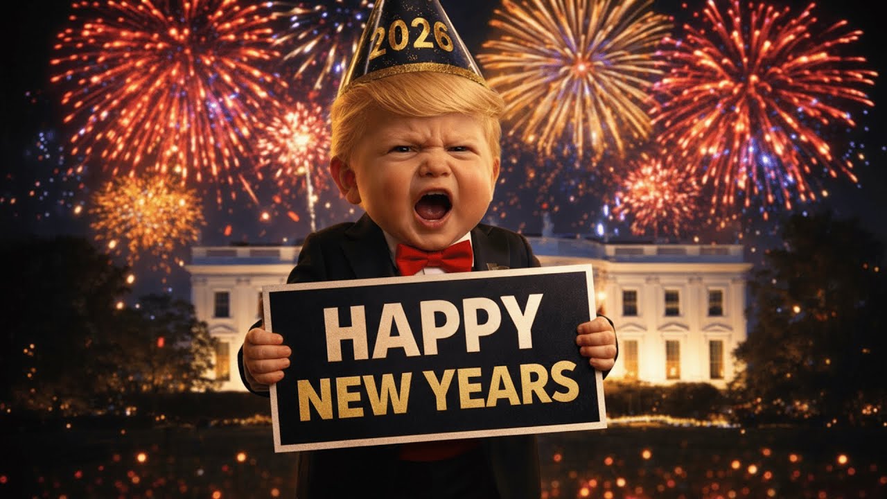 Baby Trump Celebrates The New Year at The White House!