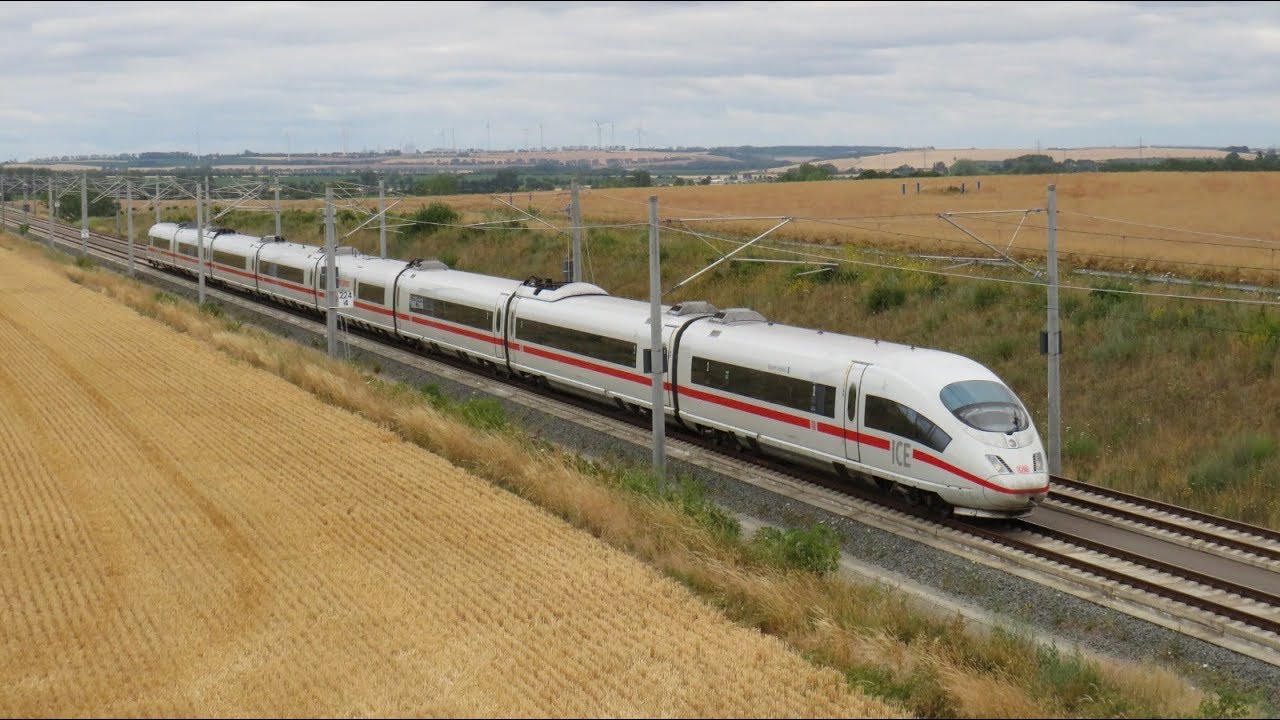 ICEs on the high-speed line near Buttst&auml;dt | Jena Trains
