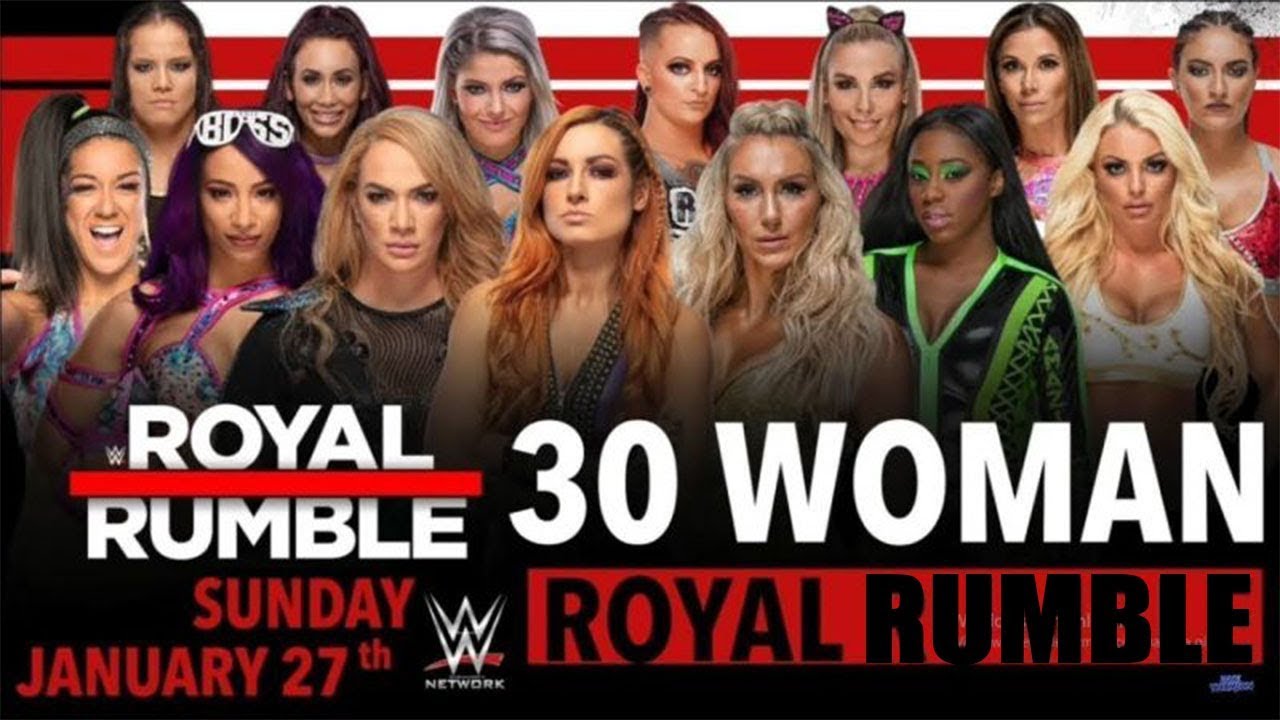 WWE ROYAL RUMBLE 2019 - 30 Woman Royal Rumble Match