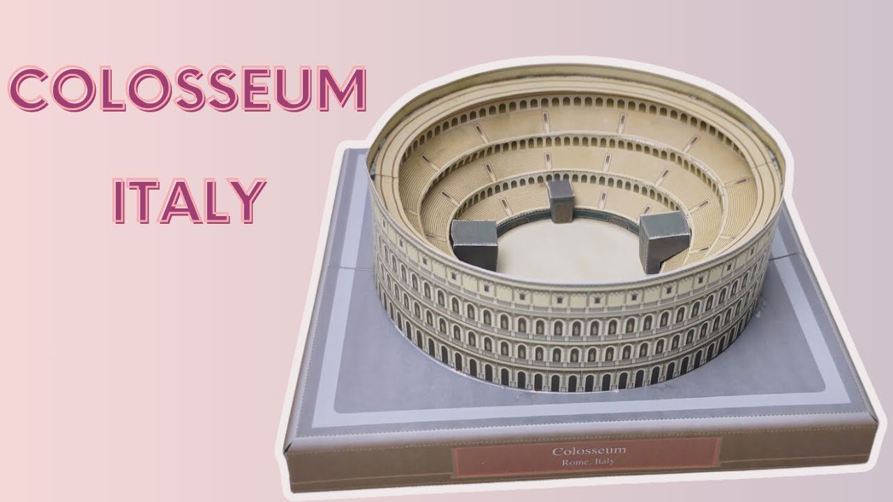 Papercraft Papercraft Colosseum Italy: Create Your Own Mini Marvel | Magic Paper Channel