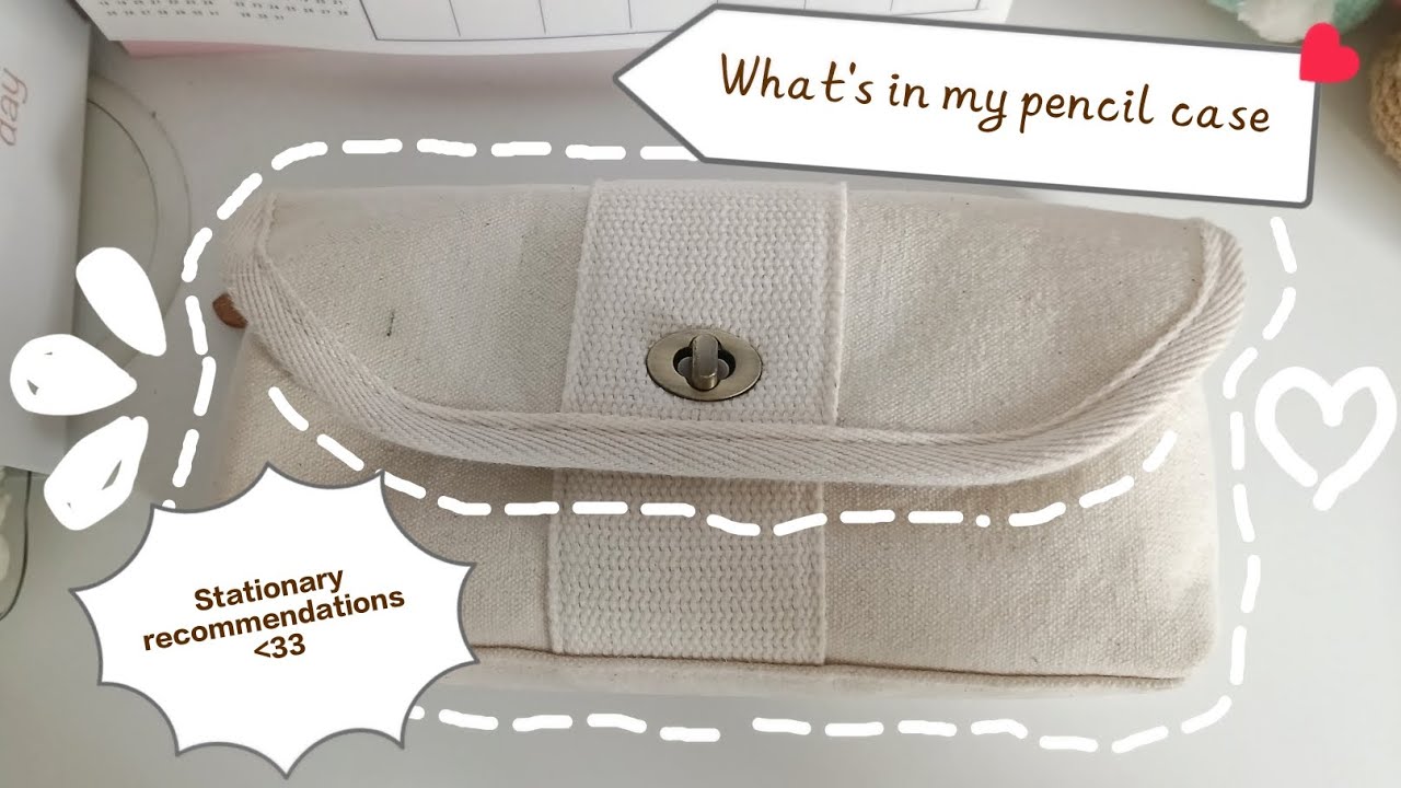 What's in my pencil case!🩷Stationary recommendations, aesthetic pencil case✨ (English captions)