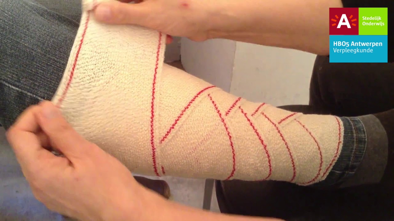 Verbandleer: Kruisverband onder- en bovenbeen