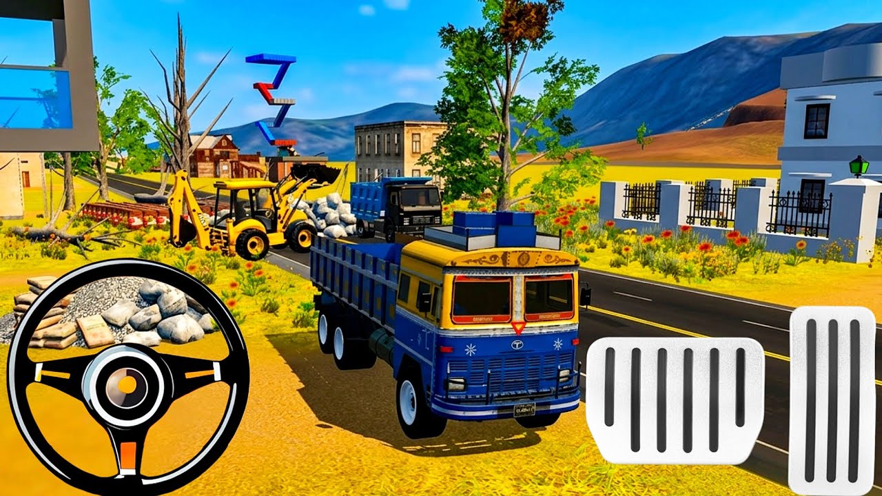 🔴Drive JCB and Uploading Stone🪨🚜 From Dumper Truck in Game #truck #jcb #tractor #dumper #games dvp