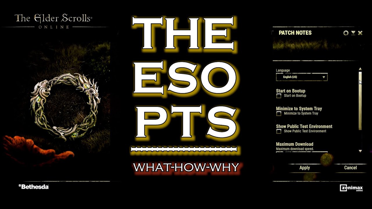 ESO PTS / Public-Test Server: What it is, How to log in & Why! #eso #pts | Tamriel_Tidbits