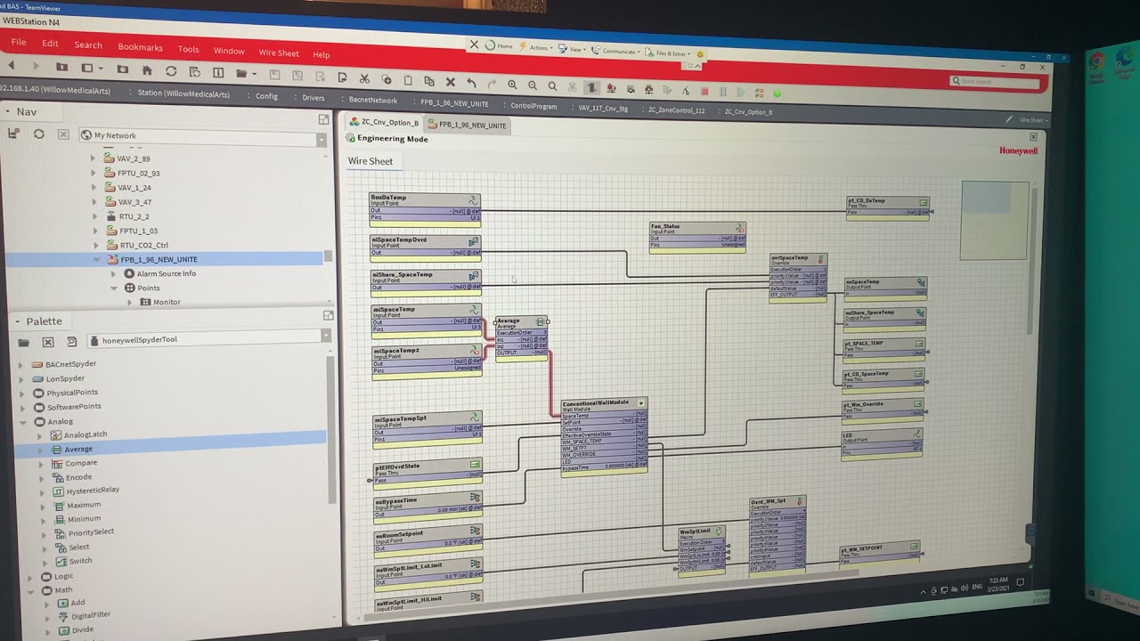 VAV  FPB Program Add additional sensor wire sheet logic