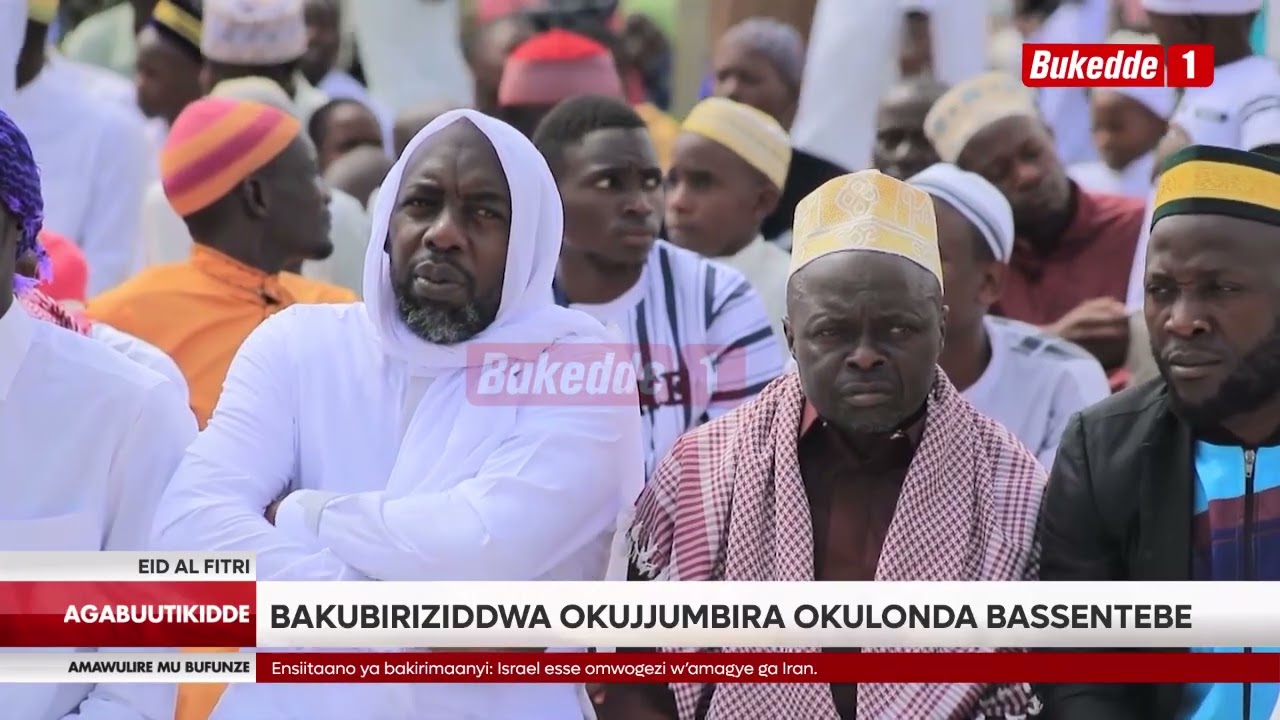 Agabuutikidde Okuva e Kayunga abasiraamu bajjumbidde okusaala Eid Al Fitri.