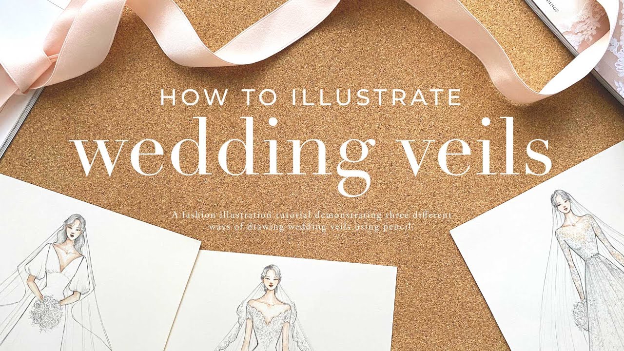How to Illustrate a Wedding Veil for Fashion Illustrations