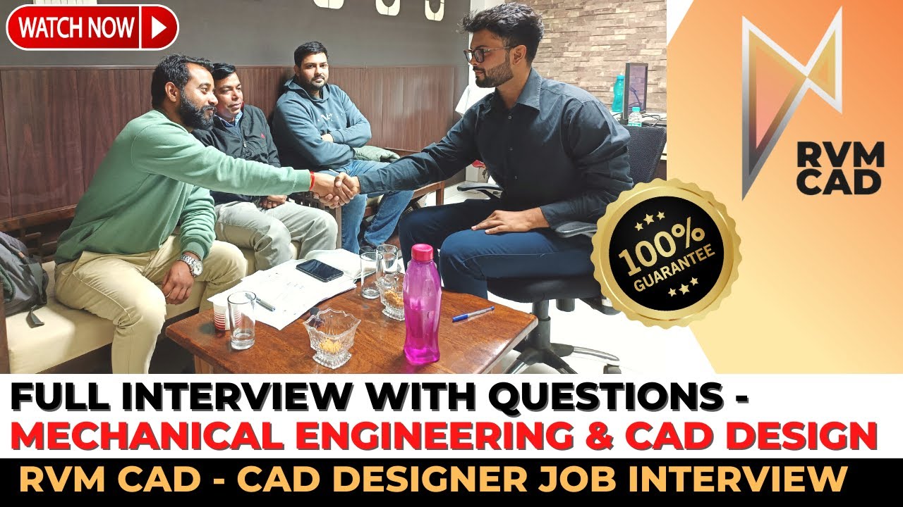 Mechanical Engineer Interview | RVM CAD Placement for Design Engineer - With Questions & Answers