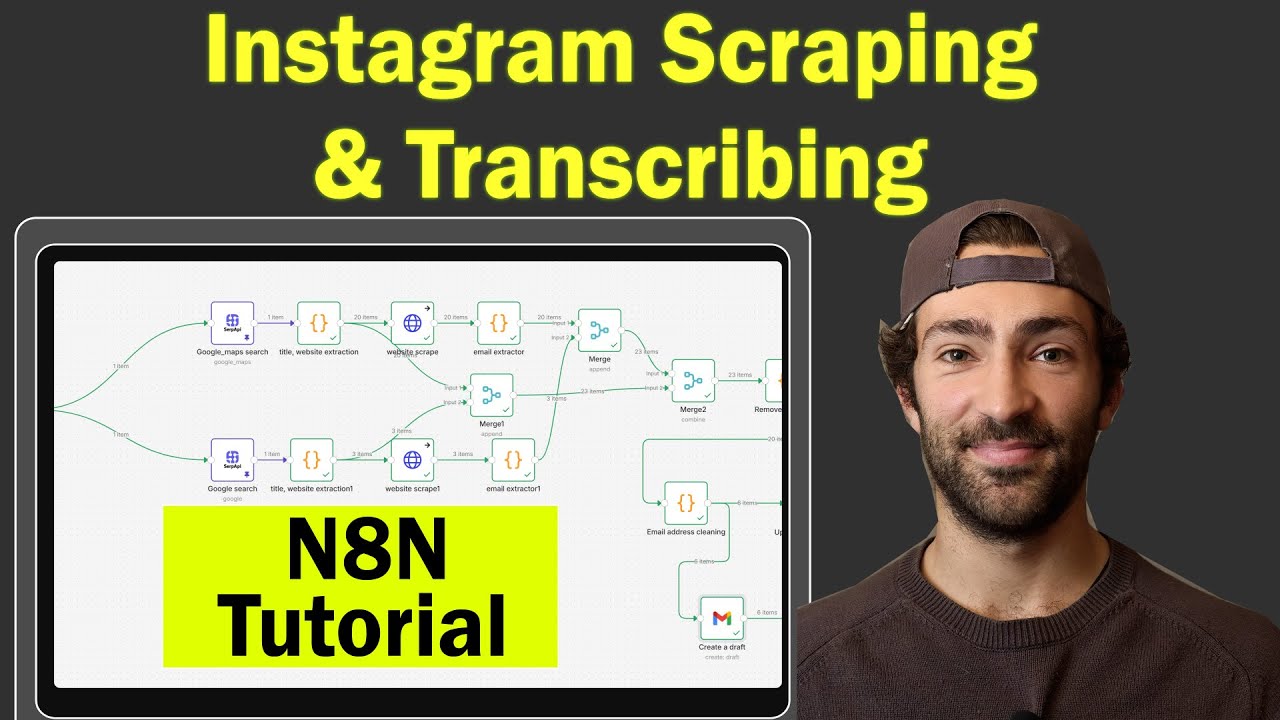 Scrape Instagram with Apify & Transcribe Videos Using AssemblyAI (N8N Tutorial)