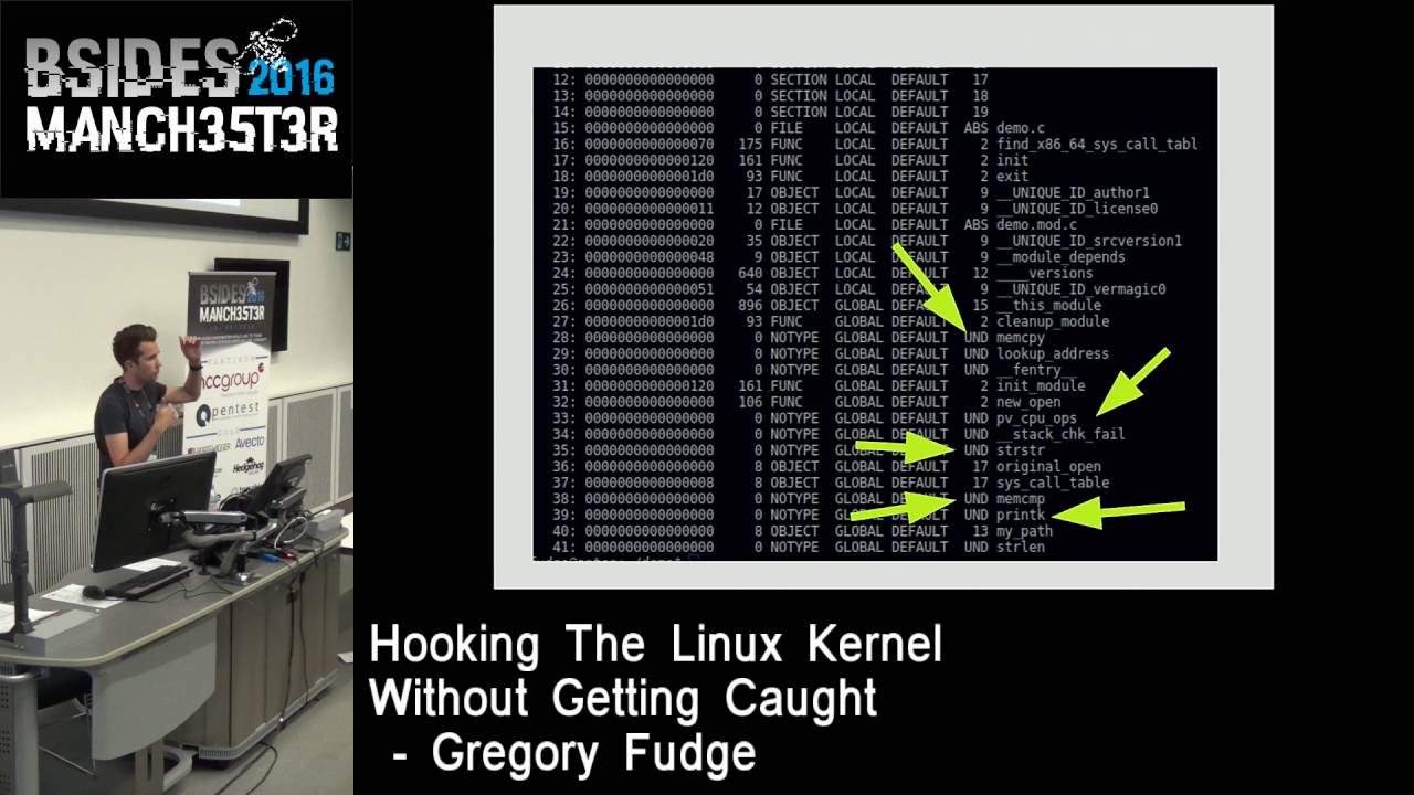 2016 - Gregory Fudge - Hooking the Linux Kernel without getting caught