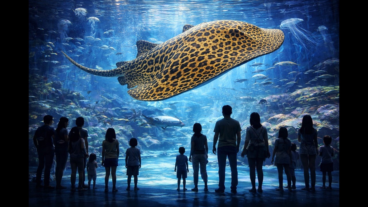 🇨🇳🪼🦀 INSIDE GUANGZHOU AQUARIUM:  No-Talking Walking Tour in 4K HDR