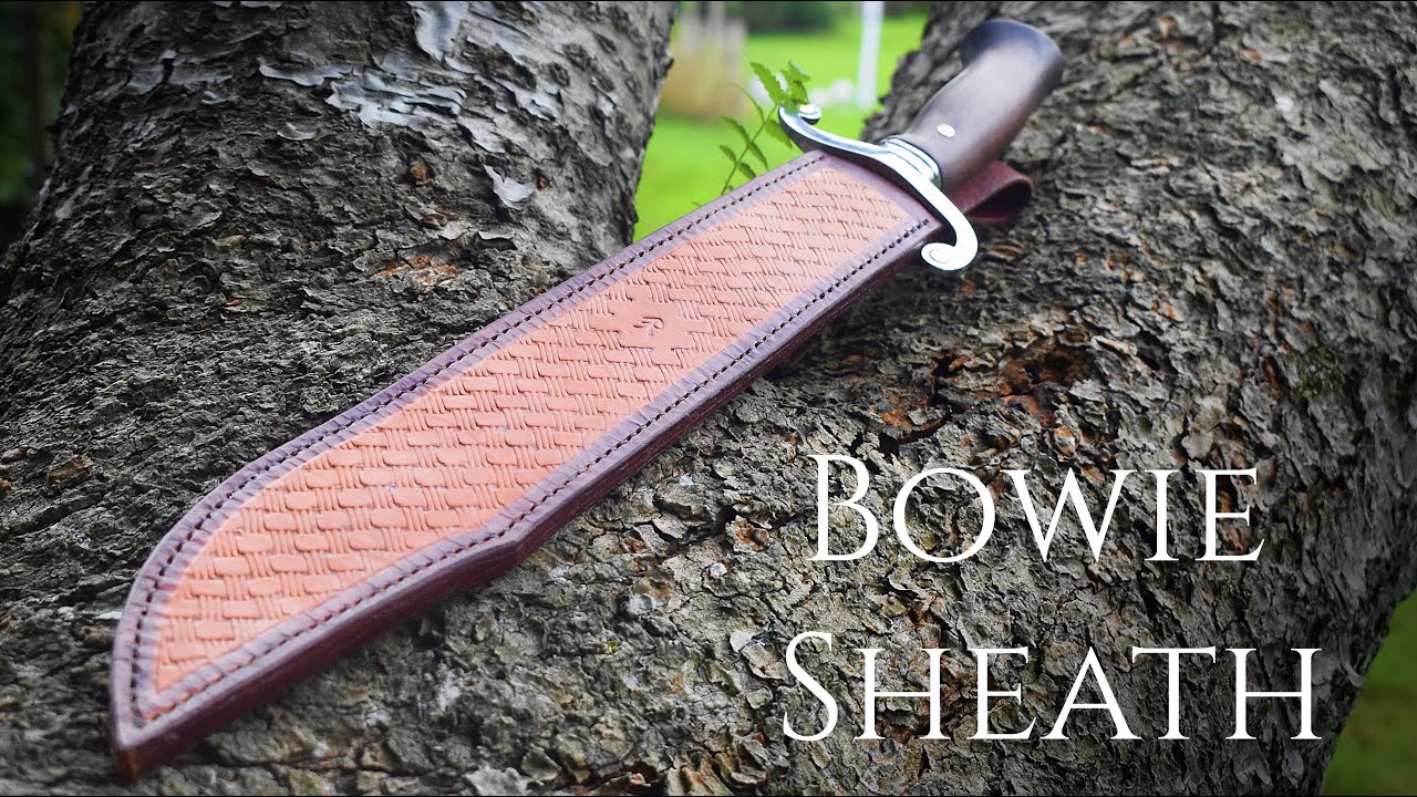 Leatherworking - Making a Sheath for the Giant Bowie Knife