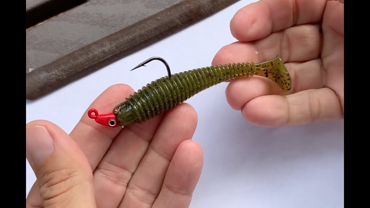 How to Rig a Paddle Tail Soft Plastic with a Jig Head || Fishing 101 Tip