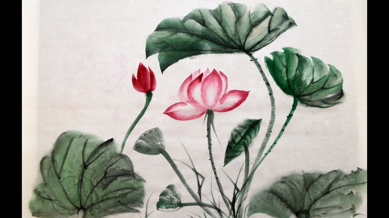 Lotus painting 1/2