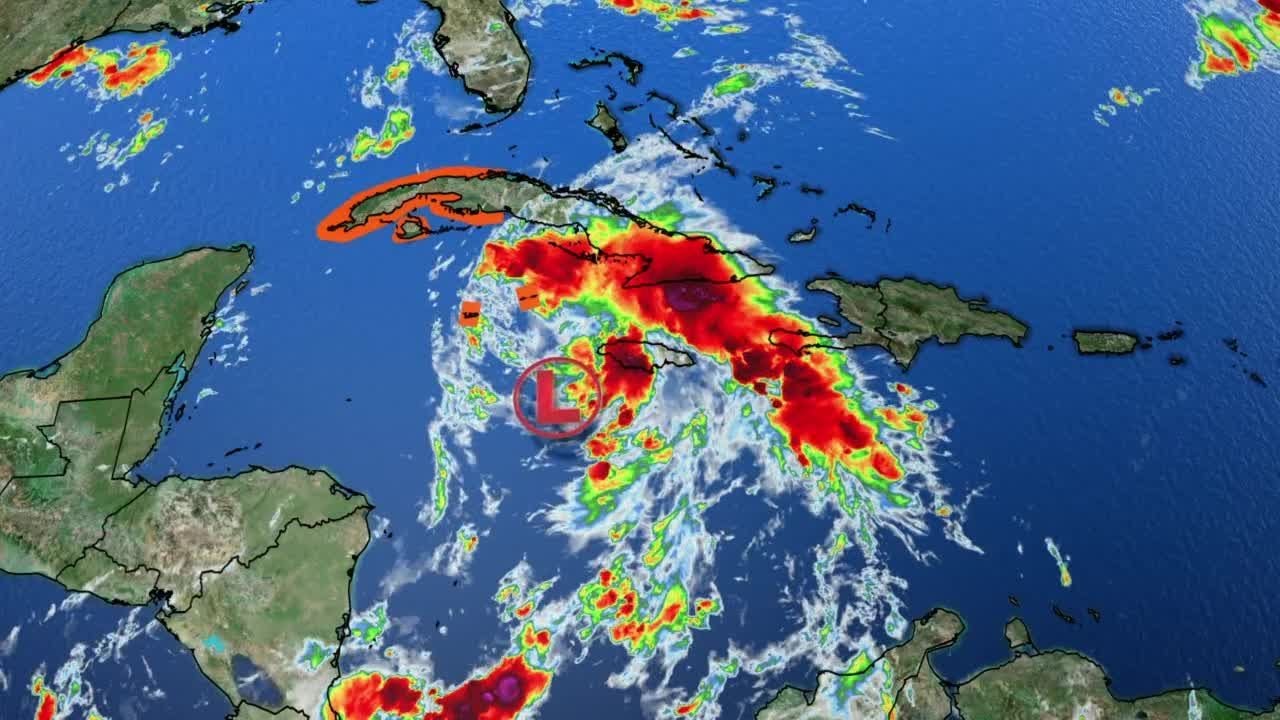 Tropical Depression Nine forms in Caribbean Sea