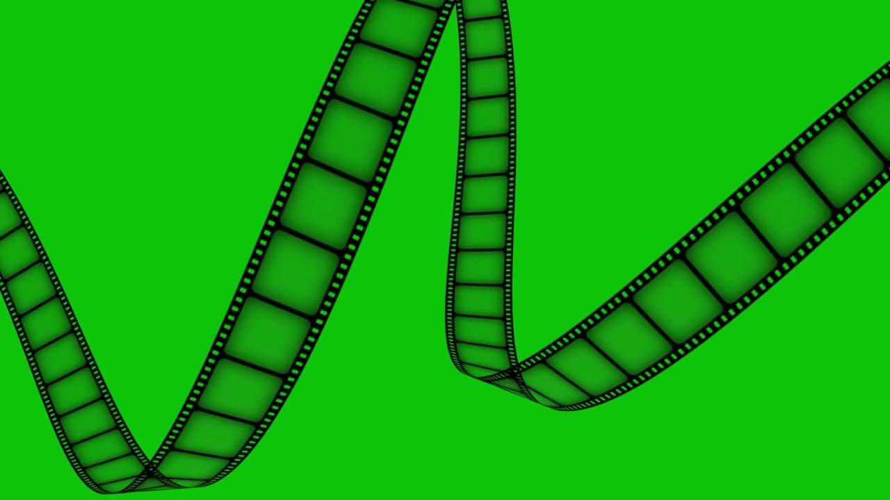Movie Film Strip Green Screen Effect Video | 3 Types Film Strip Reel Green Screen Animation