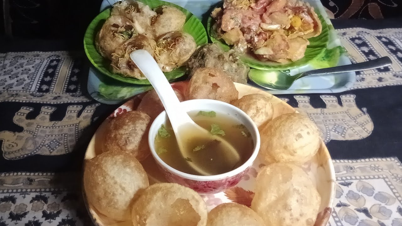 Eating Panipuri/phuchka , papdi chat  | Happy eating | Mukbang |ASMR ||
