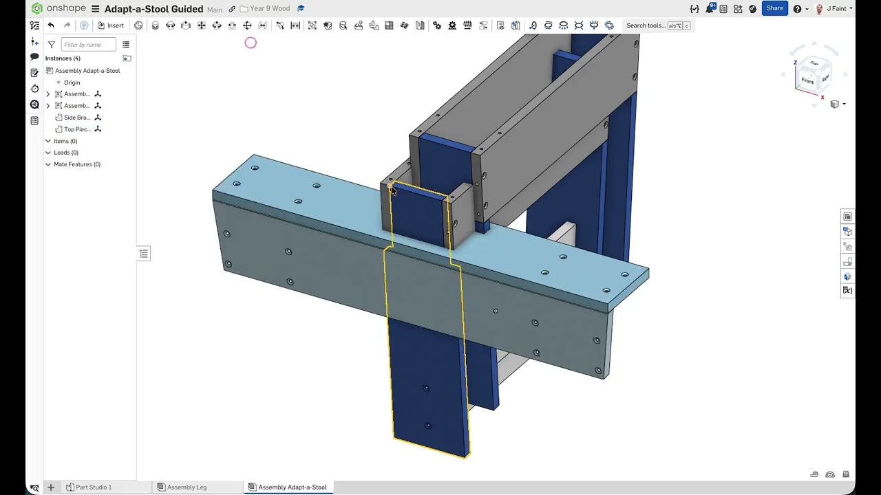 OnShape - Adapt-a-Stool Stage 3
