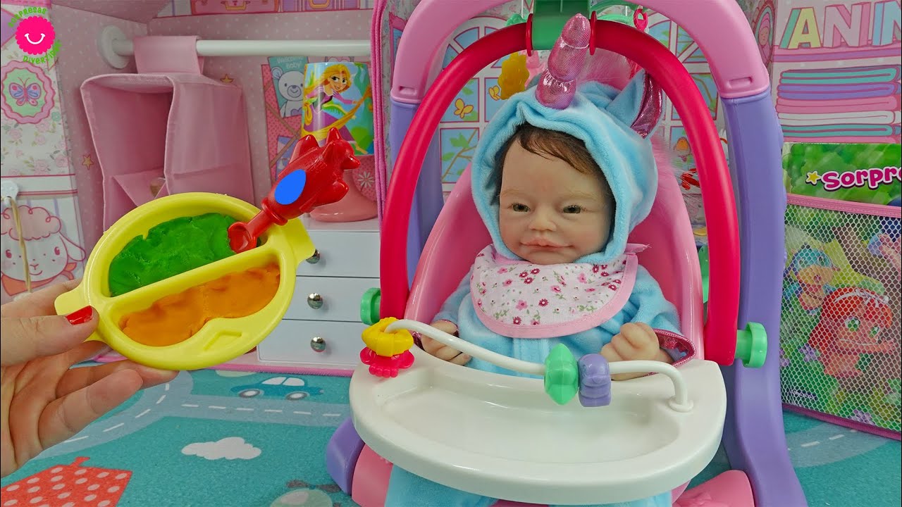 🦄 Así es la rutina de noche de la bebé ANUK | Reborn de silicona