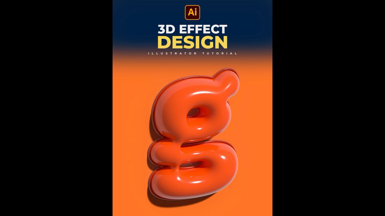 Adobe Illustrator tips to create this 3D effect design!