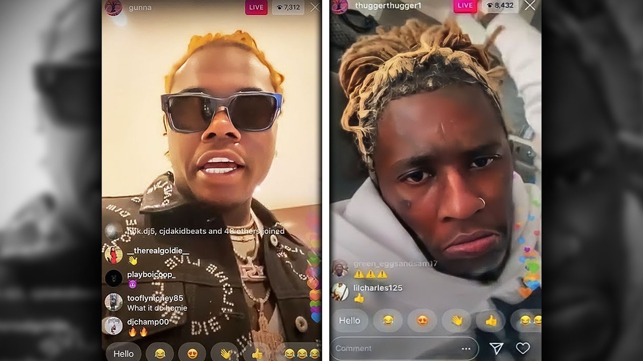 Young Thug Finally Confronts Gunna on IG LIVE!