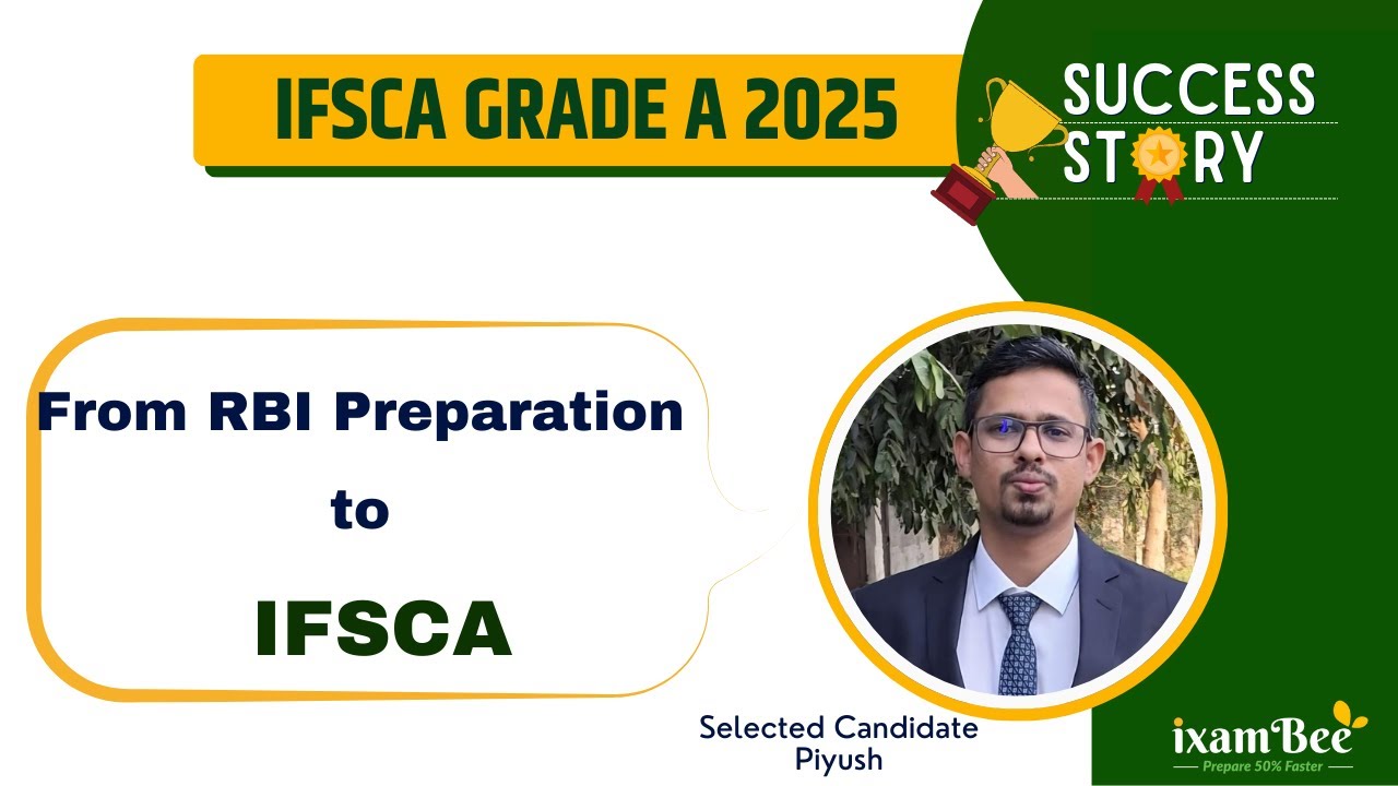 Success Story IFSCA Grade A 2025|| From RBI Preparation to IFSCA || Know Story of Piyush