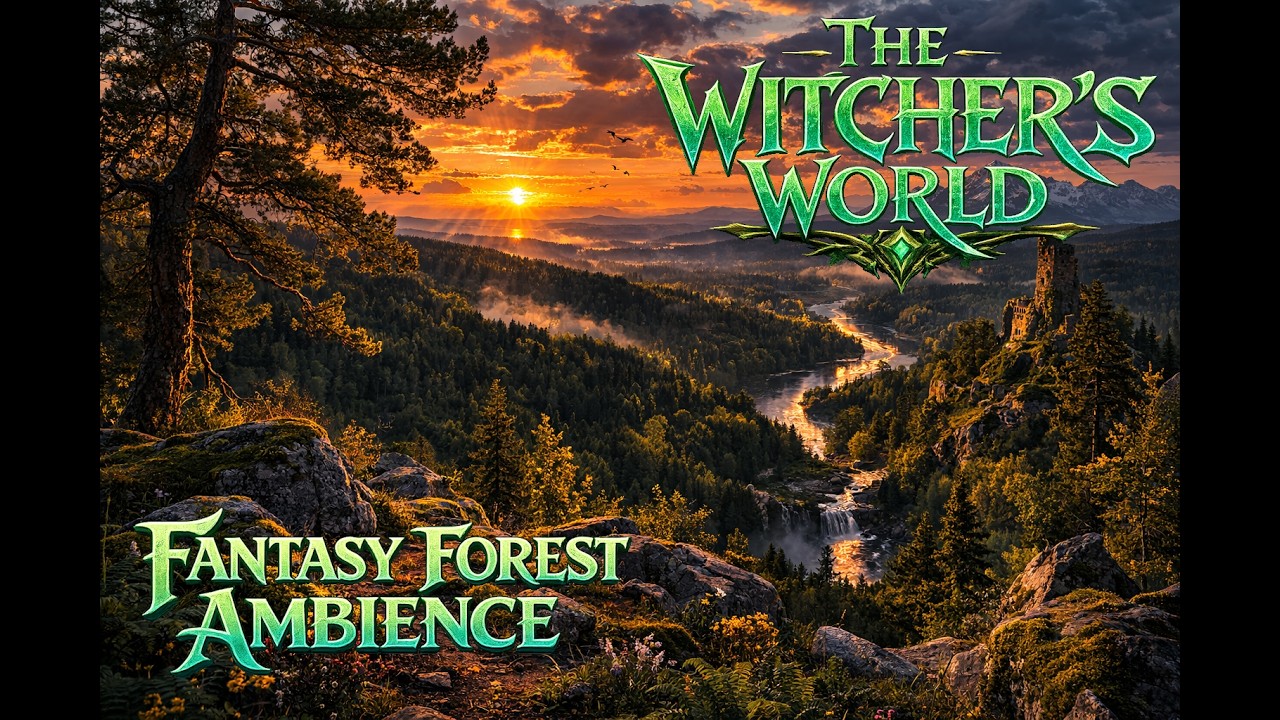 Peaceful Witcher Style Nature Ambience for Relaxing Nights ✨
