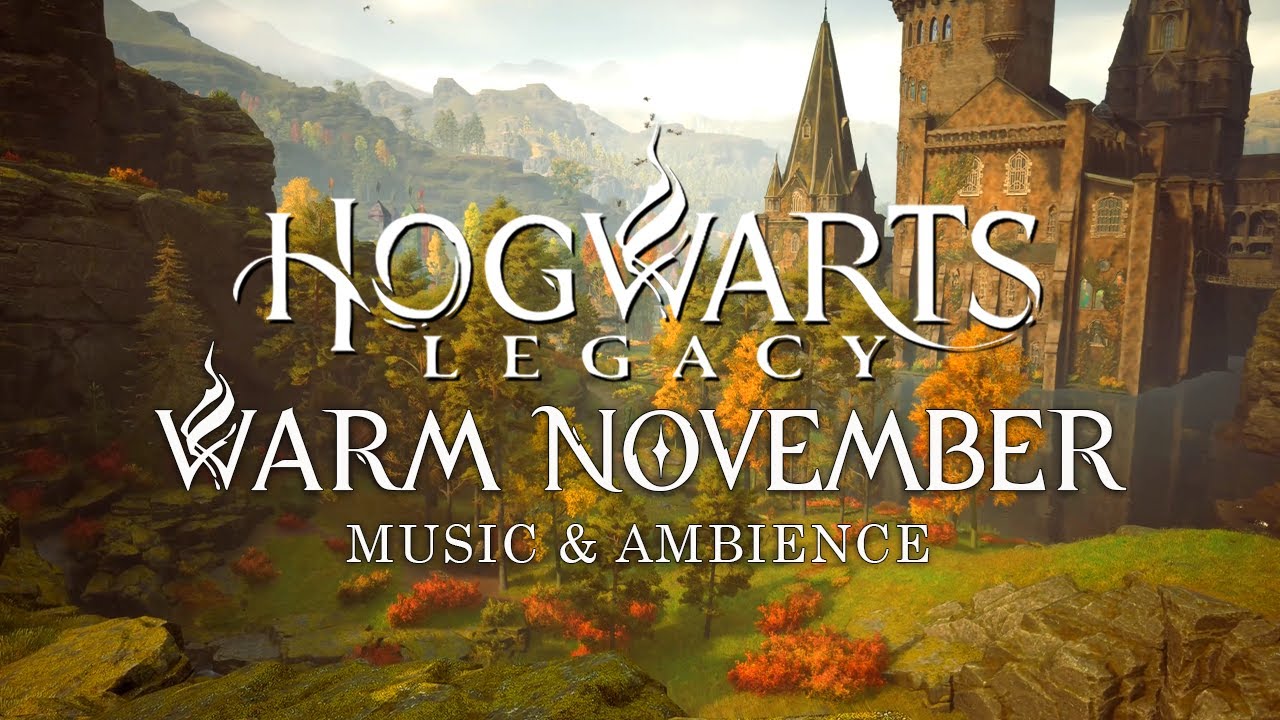 Hogwarts Legacy - Warm November Morning at Hogwarts - Calming Harry Potter Music & Fall Ambience