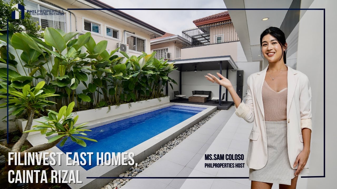 Filinvest East Homes Contemporary House & Lot with Swimming Pool 〰️ Philproperties House Tour#1
