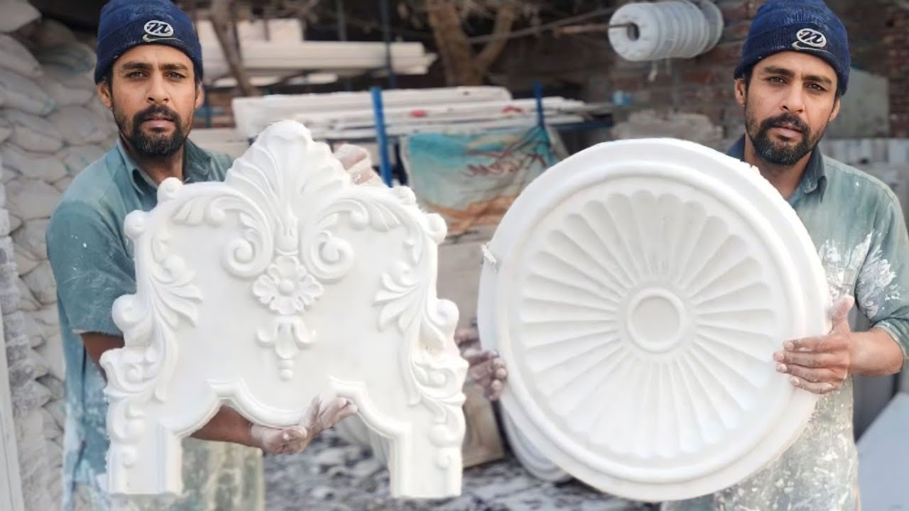 Plaster Of Paris Craft Ideas |Flowers decorations pieces |Plaster of paris mold making