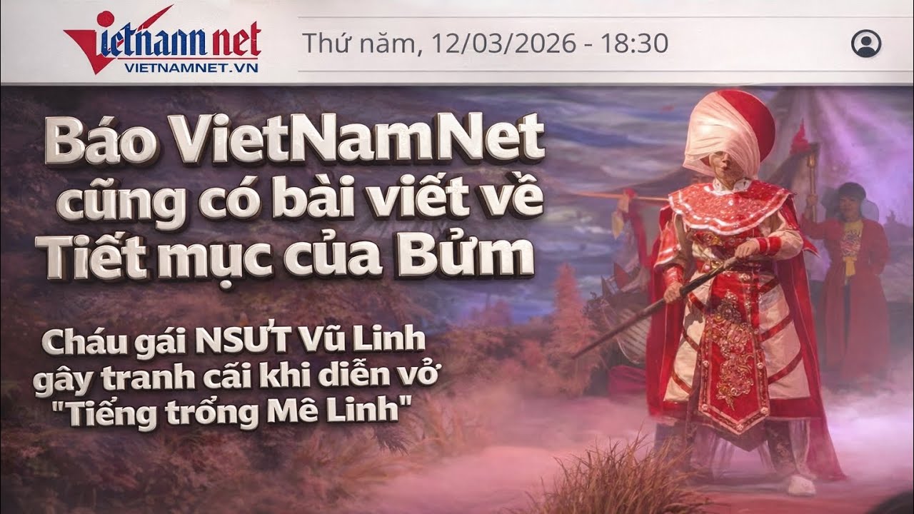 Bũm nghiệp nổi tiếng tiếp tục lên báo Việt Nam nét 