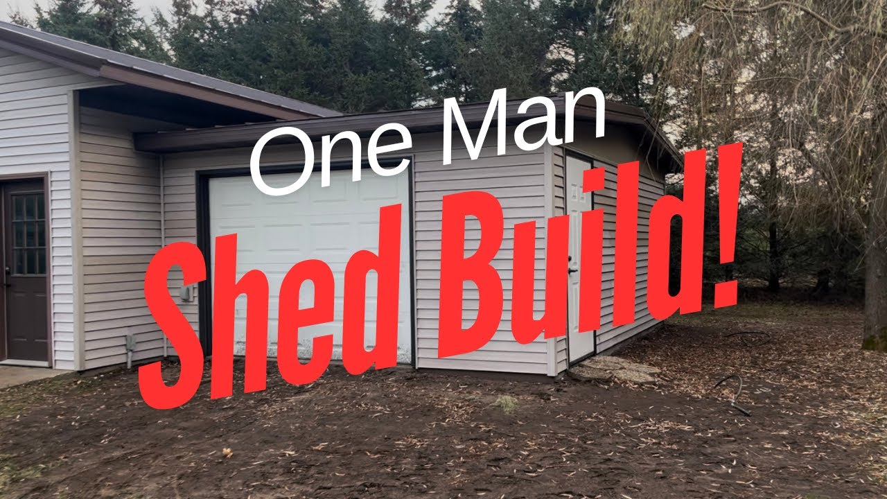 The One Man Shed Build!  Finally adding onto my wood shop!