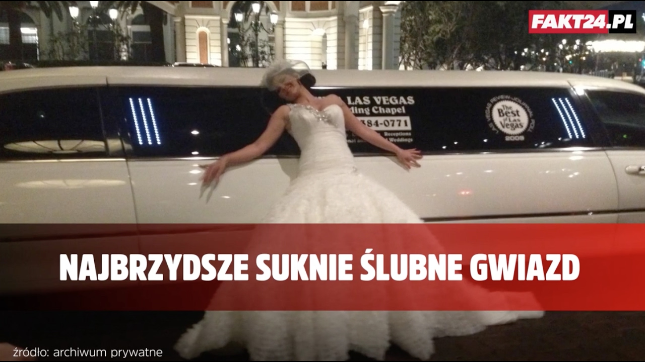 Ranking najbrzydszych sukni ślubnych gwiazd!