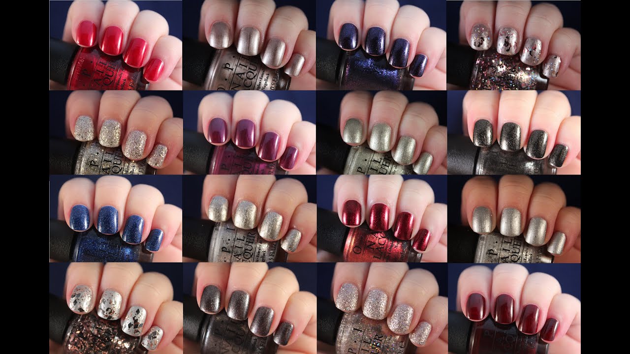 OPI Starlight Collection Holiday 2015 | Live Application Review