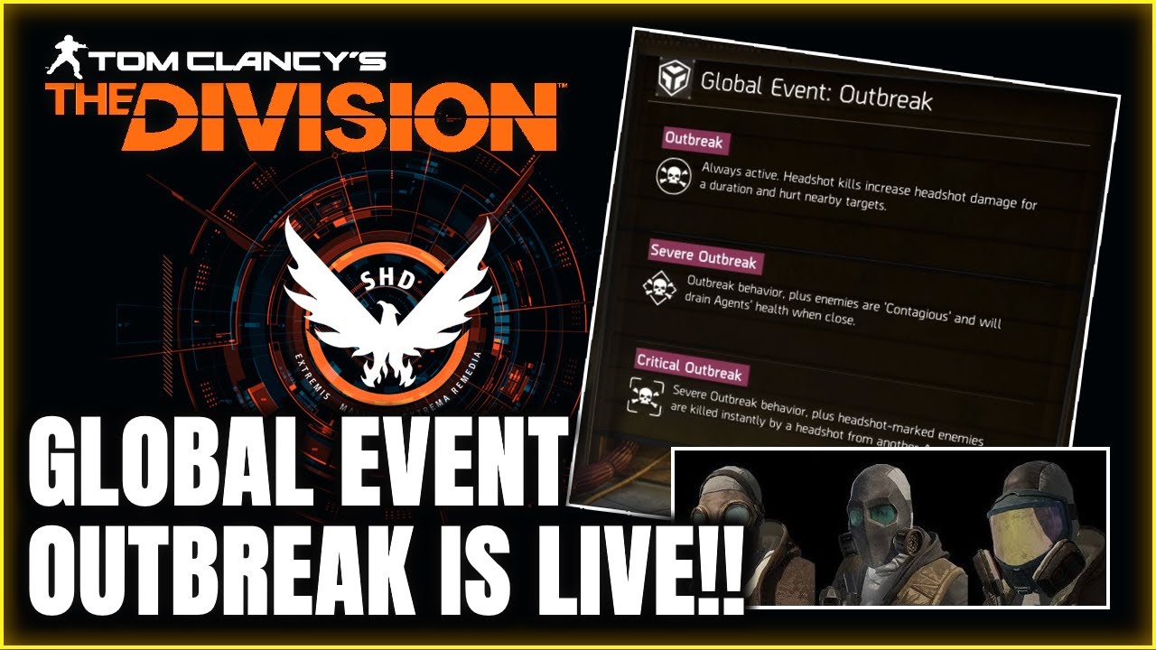 The Division Global Event Outbreak is Live | GEAR SETS, MASKS + COMMENDATIONS