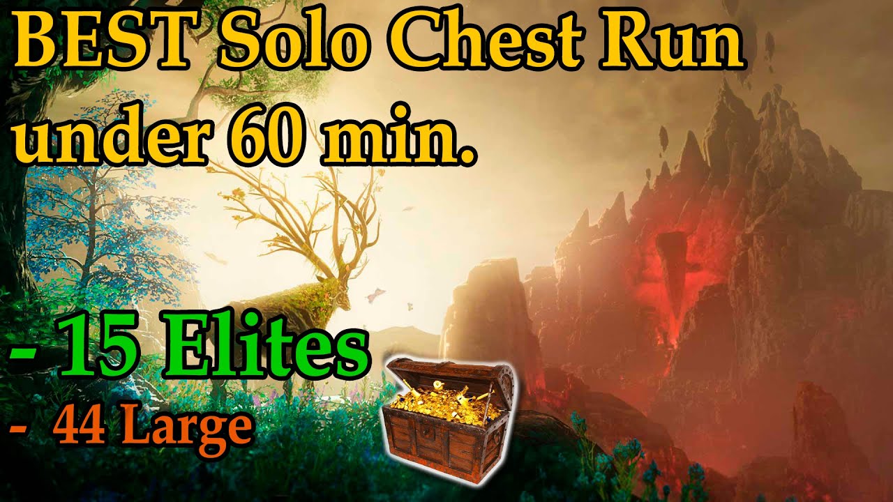 New World 1.2 BEST SOLO Chest Run under 60 min. 15 Elites - 44 Large Chest