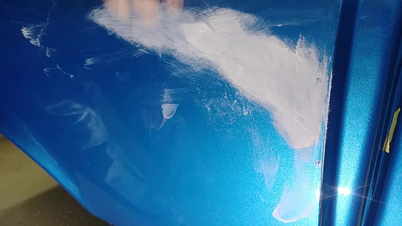 How to remove runs in automotive clearcoat quickly, easily and safely.